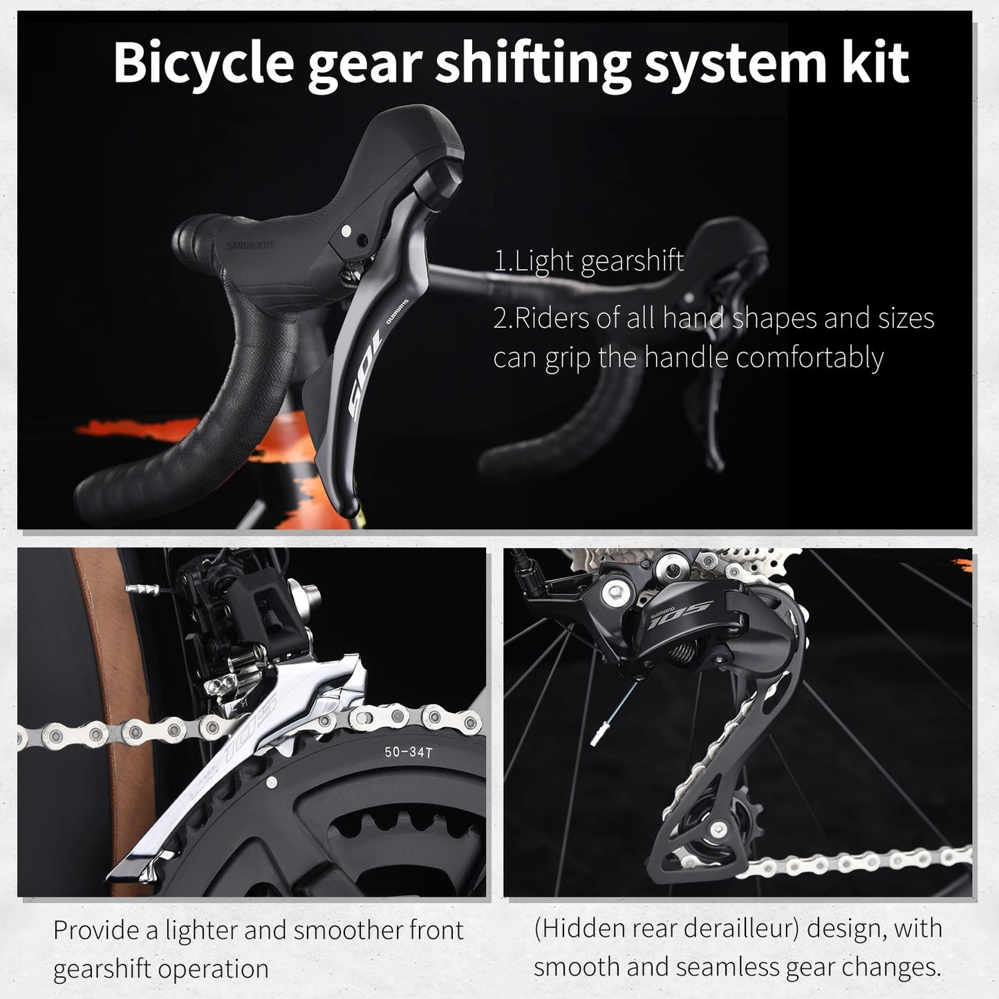 SAVA AK105 Carbon Fiber Road Bike Adult Racing 700C UCI Proven Complete Bike Carbon Fiber Frame With 105 R7120 24 Speed Groups