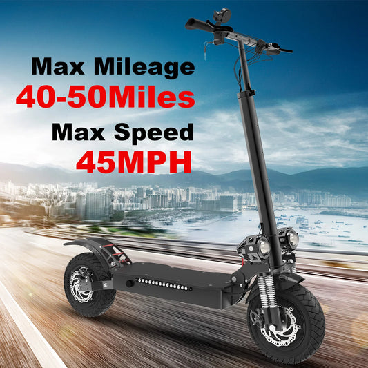 45MPH & 50 Miles Dual Motors 3200W 60V Electric Scooter Adults with/without Lock Long Range Foldable 2 Wheels Commuter Scooter