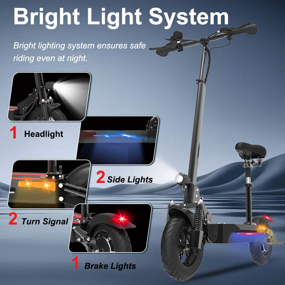 Multi-Model Electric Scooter 1200W-6000W Motor Power 13/20AH Battery E-Scooter 45-80KM/H Max Speed  Fast Shipping for Adults