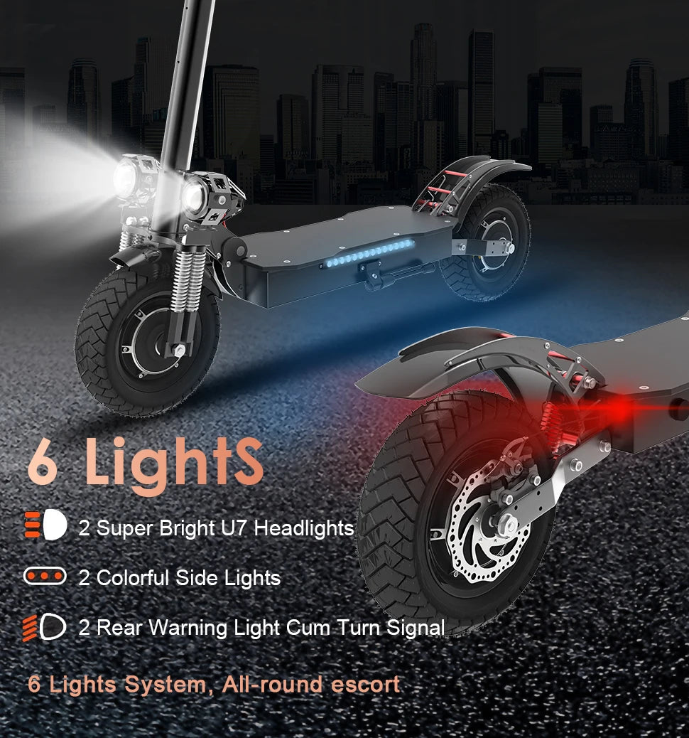 75KM/H Electric kick scooter 60V 48V 1300-3200W 10 inch Fat Tire Foldable Waterproof Electric Scooters Adults EU Warehouse