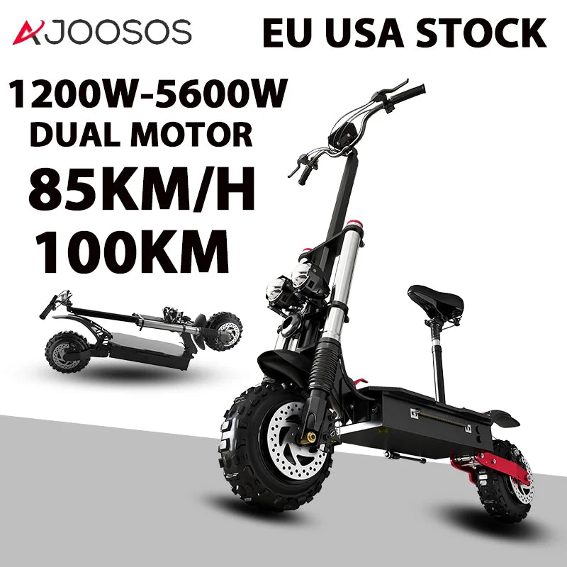 Top Speed Electric Scooter 1200W-5600W Powerful Dual Motor   OFF Road