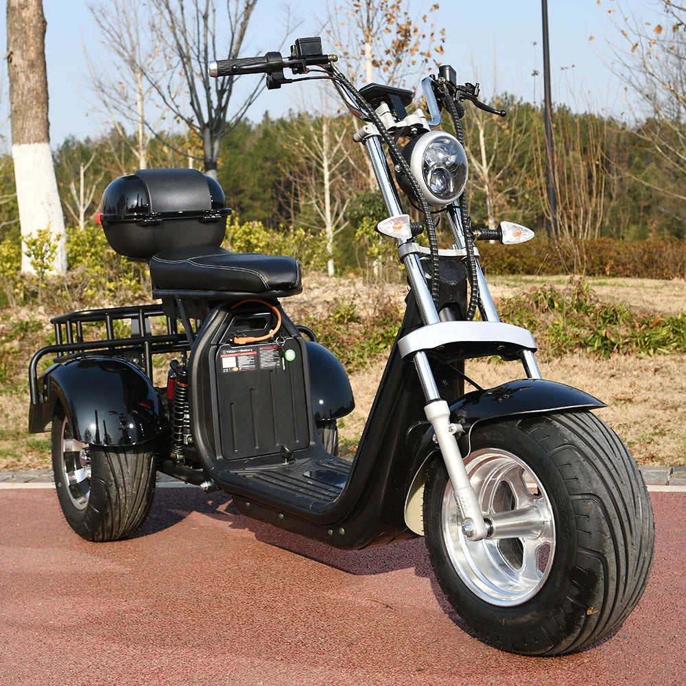 3 Wheel City Road Electric Scooter  For Adults 3 Wheel Bikes 3000W Motor Top Speed 25 Miles 20AH 60V Electric Motorcycle