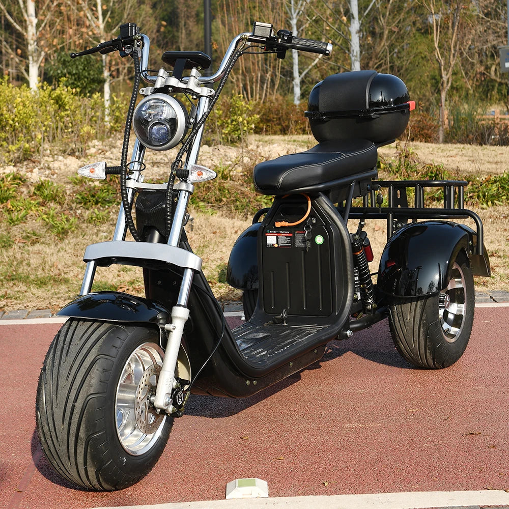 3 Wheel City Road Electric Scooter  For Adults 3 Wheel Bikes 3000W Motor Top Speed 25 Miles 20AH 60V Electric Motorcycle