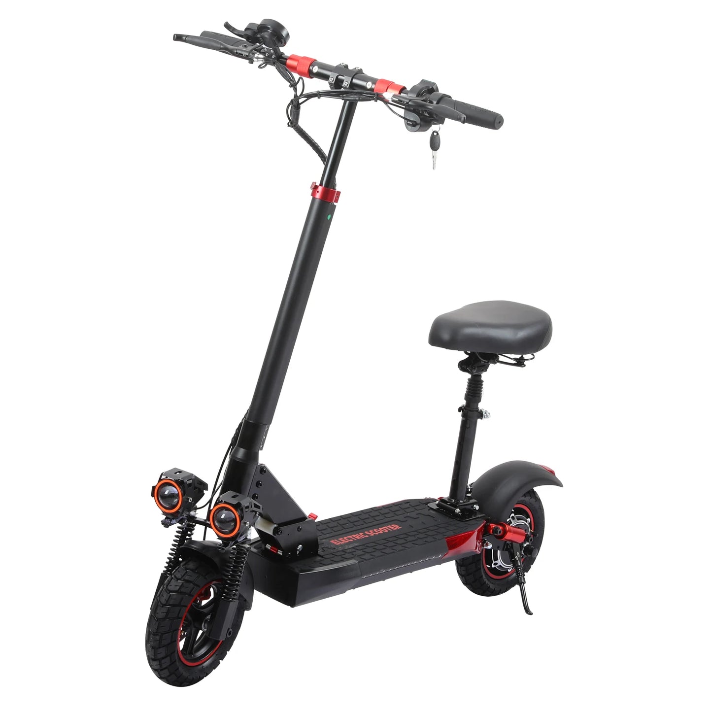 800W Portable Electric Scooter with Seat, Foldable