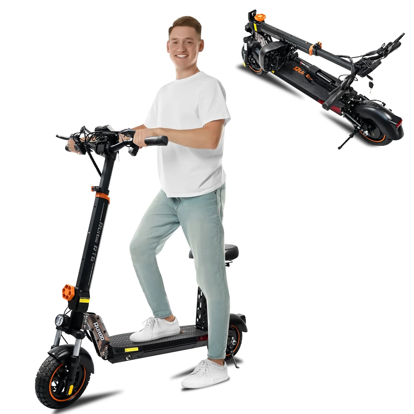 Electric Scooter Adults, Up to 32MPH,800W Motor Commuter Electric Scooter for Adults and Teen with Detachable Seat,10'' Vacuum