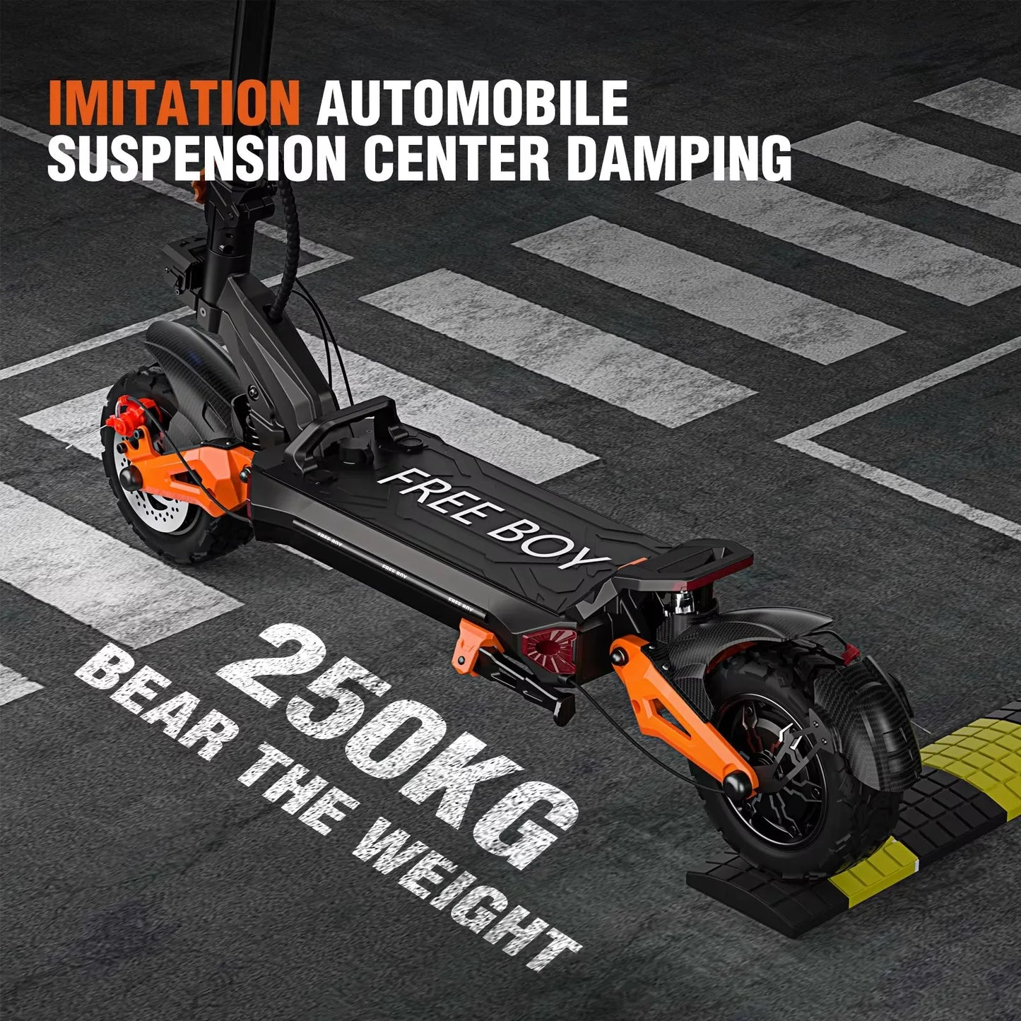 Dual Motor Adult Dual Shock-Absorbing Electric Scooter Long Endurance Double Rocker Arm Commuter Off-Road E-Scooter