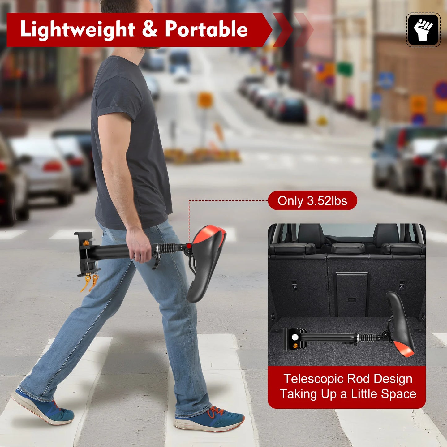 Electric Scooter Seat, Folding Saddle Seat