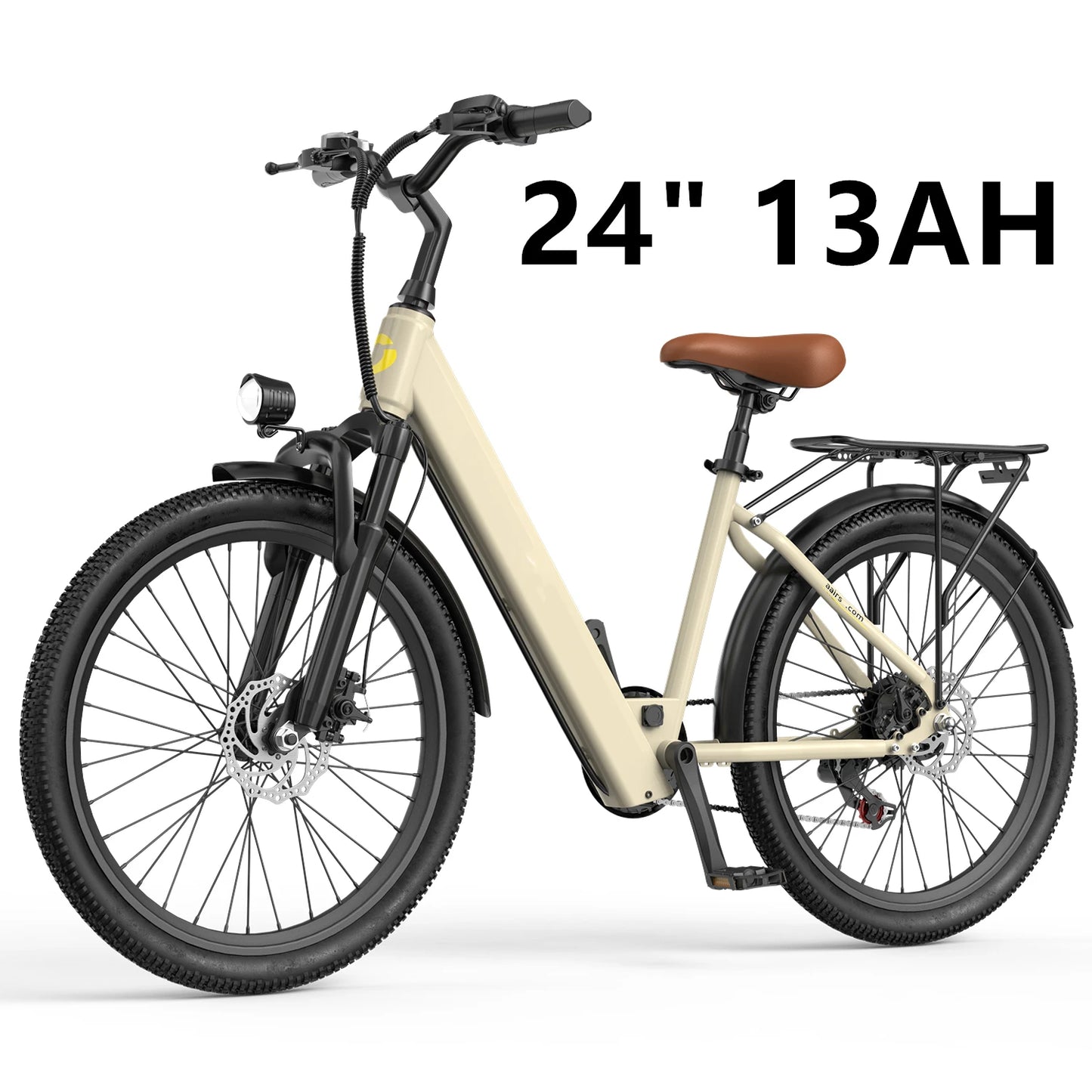 Adults Electric Bicycle, 26" 24" Electric Mountain Bike with 36V Battery Peak 500W Motor,21 Speed Ebike Electric Bike for Adults