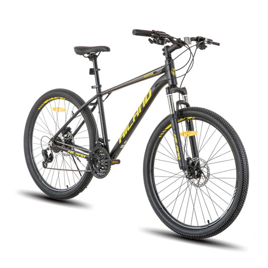 Hiland Aluminum Mountain Bike 21 Speeds, Hydraulic Disc-Brakes, Lock-Out Suspension Fork, 27.5 inch Wheel, Bike for Men Mens