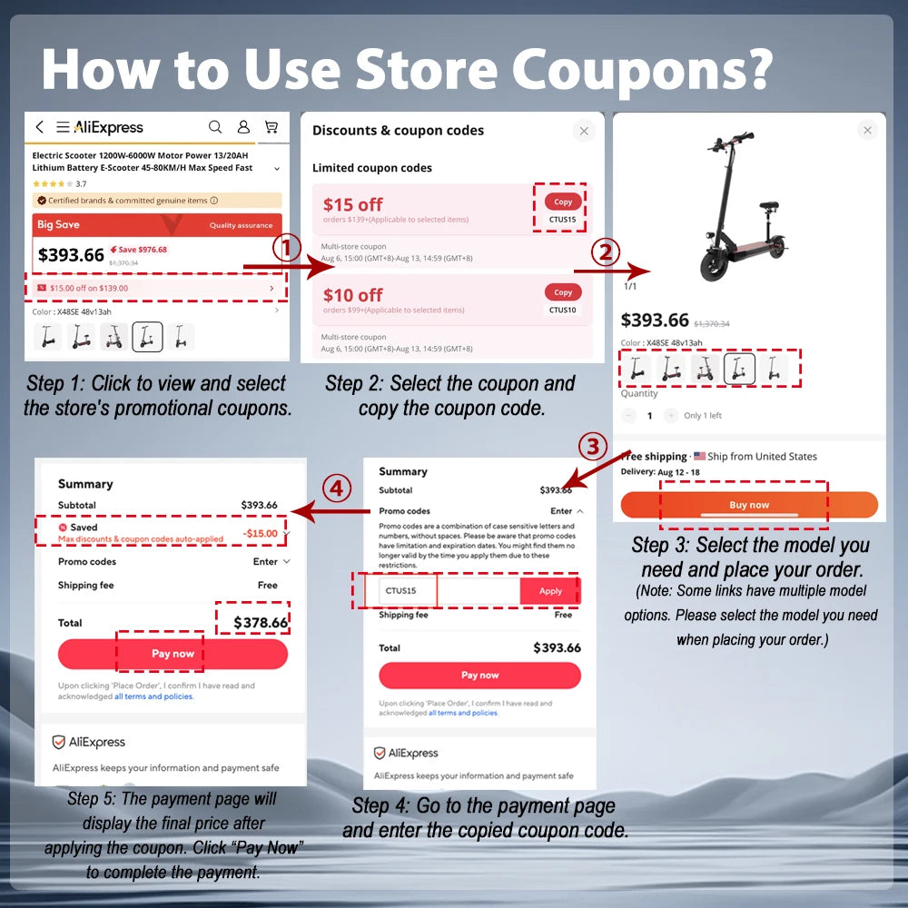 SMATEIGHT X60 6000W Dual Motor Adult Electric Scooter Speed up to 50MPH 72V 20AH 11 Inch Off-Road Tires Foldable E-Scooter