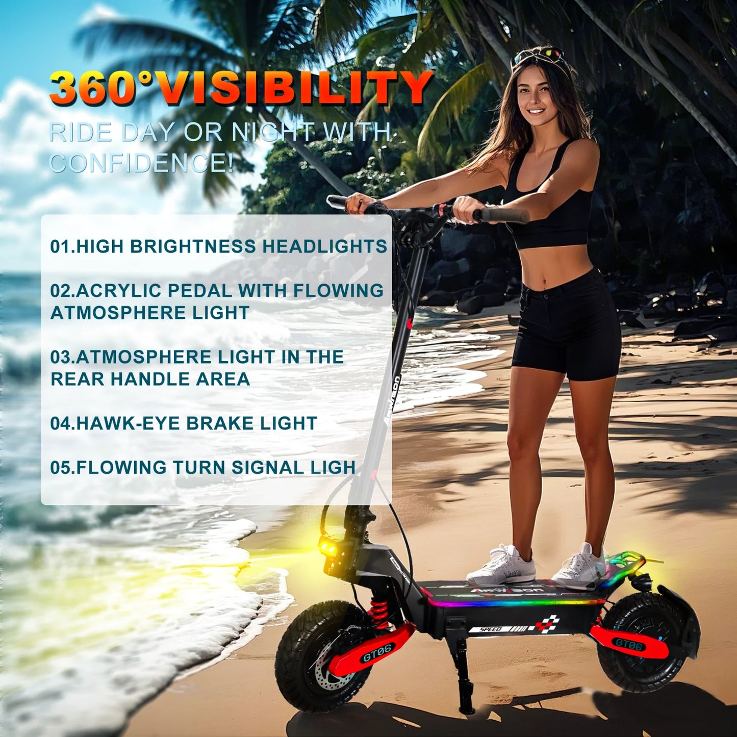 45Miles Long Range 40MPH Top Speed E Scooter