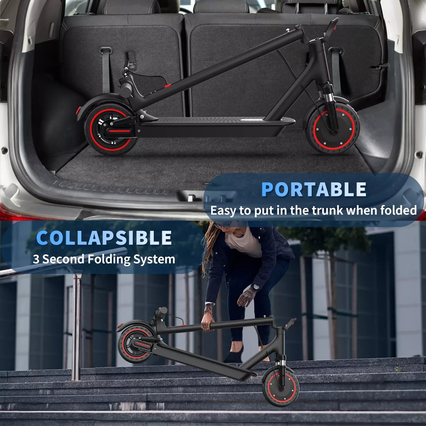 LP07 Electric Scooter 350W 19mph APP Smart Control Scooter 8.5inch tire Folding Electric Scooter 16miles Max Range for Adult