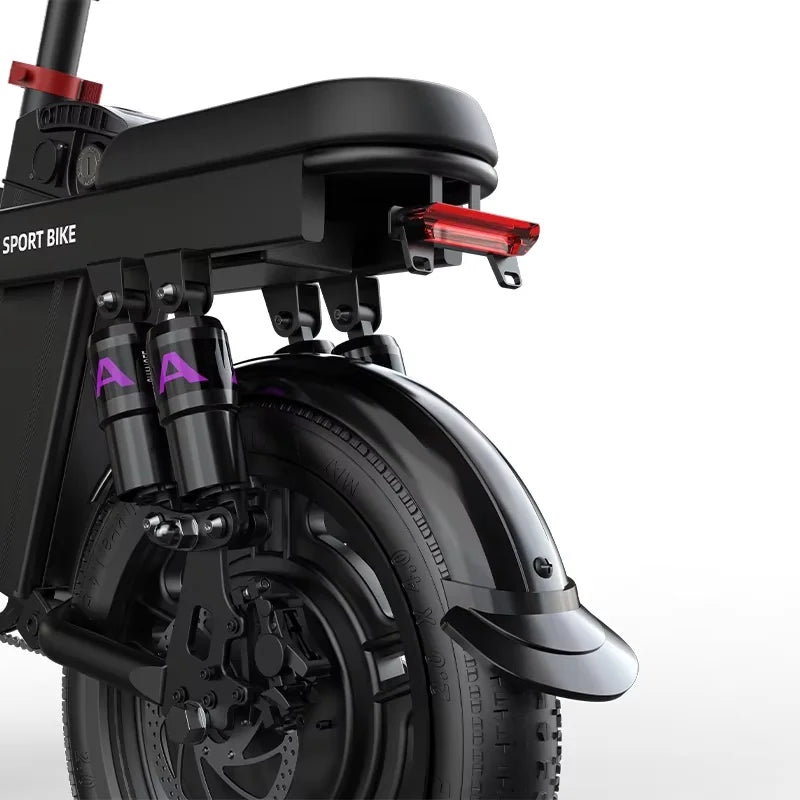 Ebike G16 1000W motor 48V 20AH battery, super shock absorption, foldable, 16 inch tires, urban commuting electric bicycle.