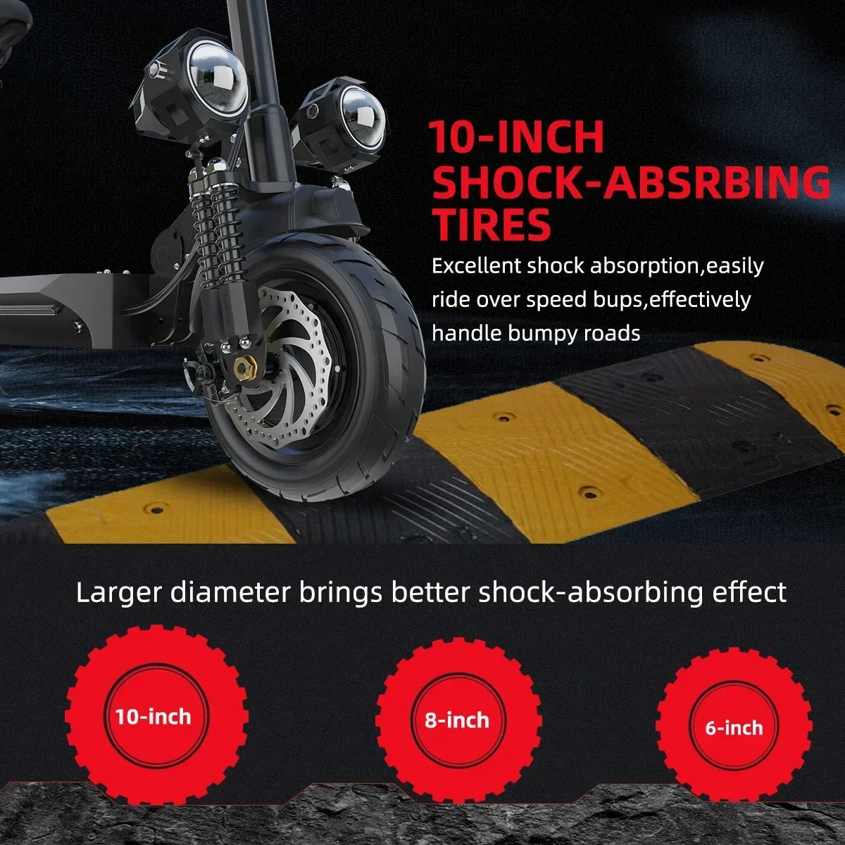 X500 2400W 20Ah Powerful Dual Motor Electric Scooter 65KM/H Maximum Speed Foldable E Scooter Dual Shock Apsorption for Adults