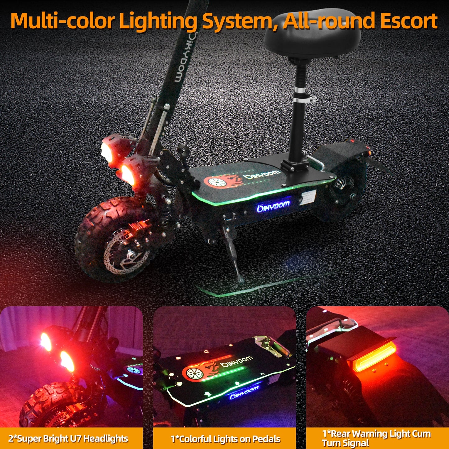 Electric Scooter for Adults, 5600W Dual Motors Up to 50 MPH, Electric Scooter Adults Range 50 Miles, 60V 27Ah Large Capacity Bat