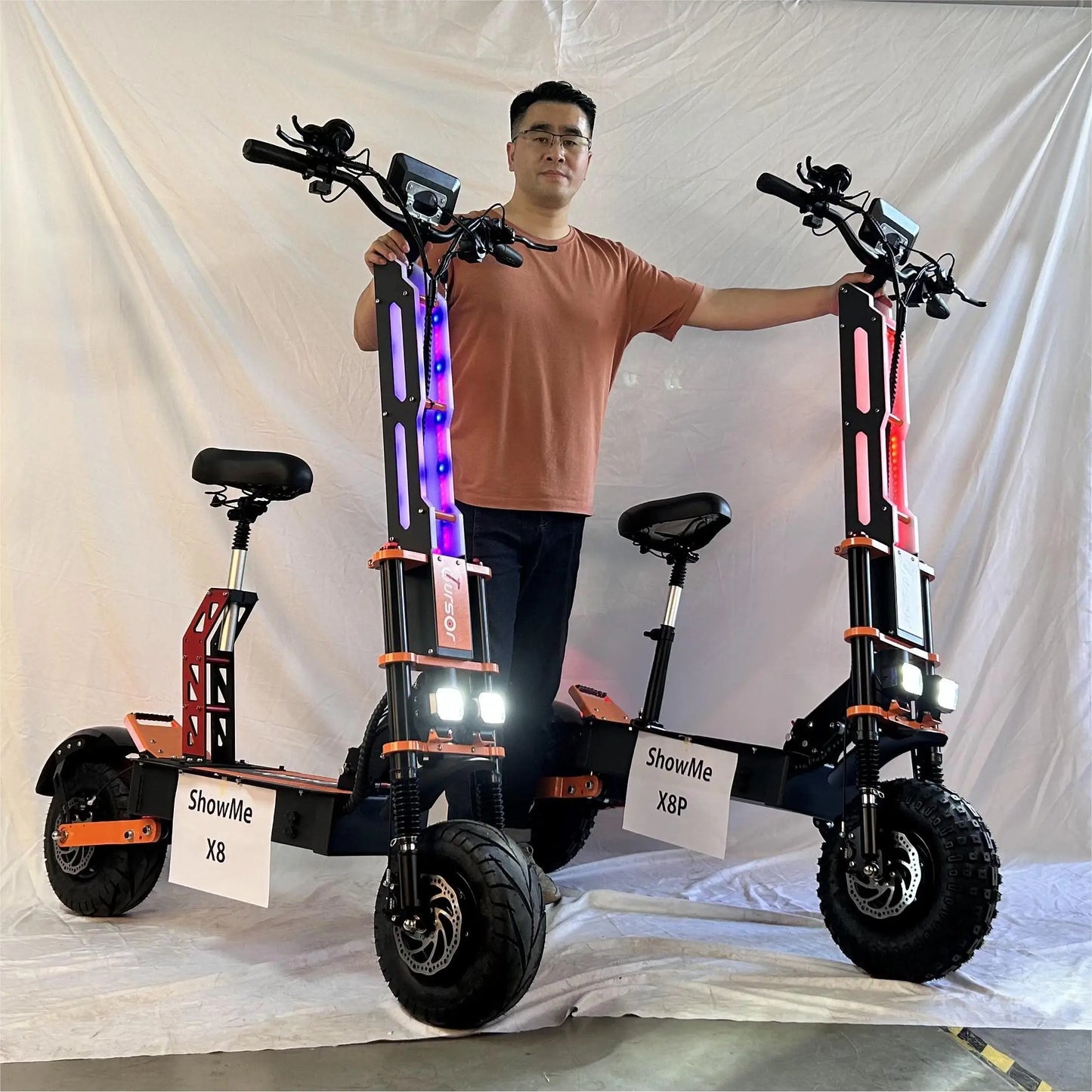 2025 Upgraded Escooter X8P 8000W 60V 38.4AH 13/14 inch Dual Motor Adult Off-road Electric Scooter Speed 100KM/H Mileage 120KM