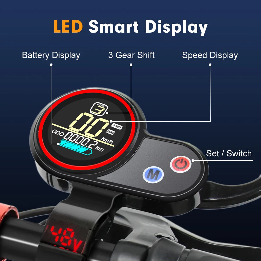 Mankeel Adults Electric Scooter Powerful Foldable Escooter 800W 48V 15AH Off Road Tire Explosion-proof Electric Scooter