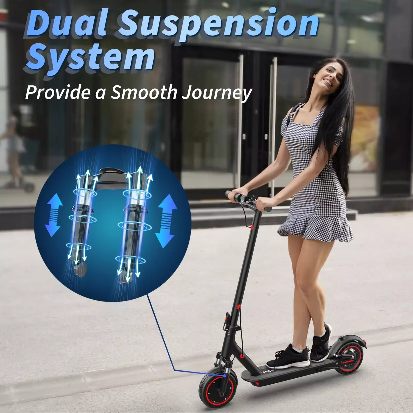 LP07 Electric Scooter 350W 19mph APP Smart Control Scooter 8.5inch tire Folding Electric Scooter 16miles Max Range for Adult