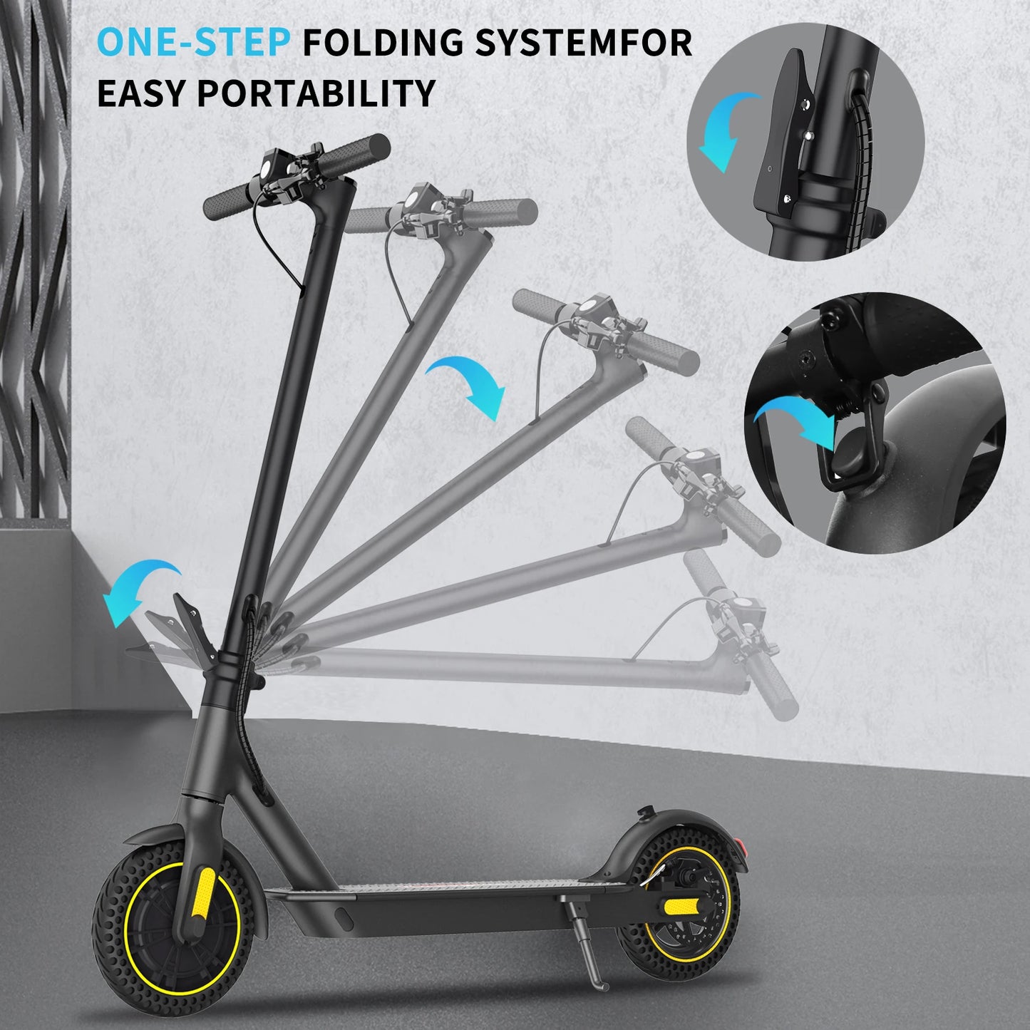 Electric Scooter US Stock 350W 36V 7.8Ah Max Speed 30Km/h APP Smart Adult Scooter 10Inch Foldable Electric Scooter