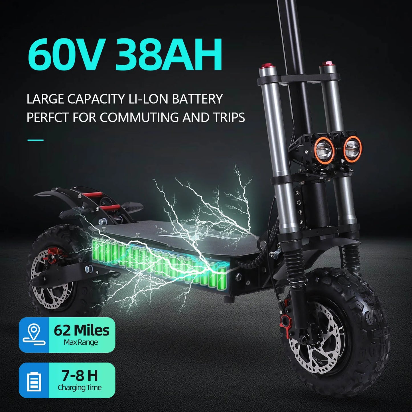 Portable Electric Scooter Max Speed 80-85KMH