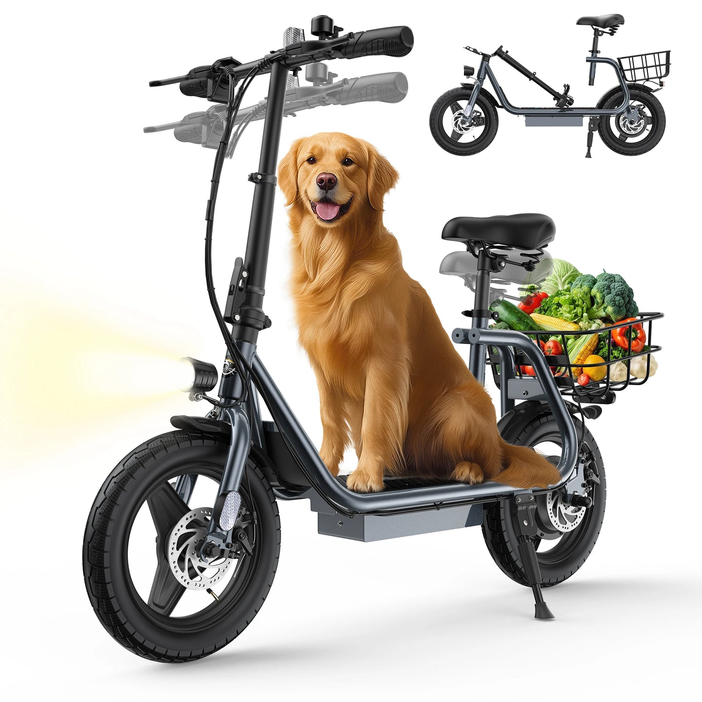 VARUN P7 Adult Electric Scooter 750W Motor 48V10.4AH Battery City Escooter 14 Inch Tire Foldable E-Scooter