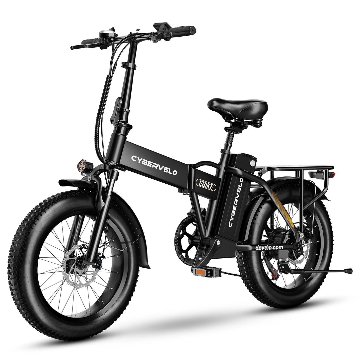 Cybervelo EK4 Electric Bicycle 48V 20.8AH Long Range Off-Road Bike - High Capacity Powerful foldable bicycle