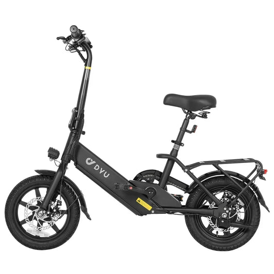 DYU C3 Adult Electric Bicycle, 250W city ebike, 36V 7.5AH E-bike, 14 Tire Foldable Electric Bike