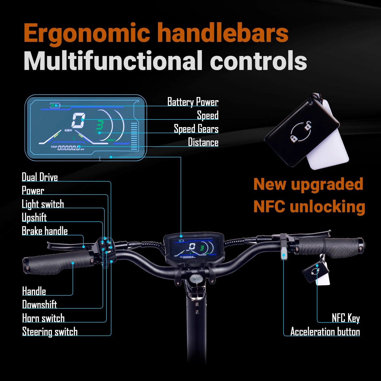 Upgraded NFC Unlocking LCD X5 6000W Dual Motor Eelectric Scooter USA/EU 60V 40Ah Battery Remote Scooter with Seat 11-inch Tires