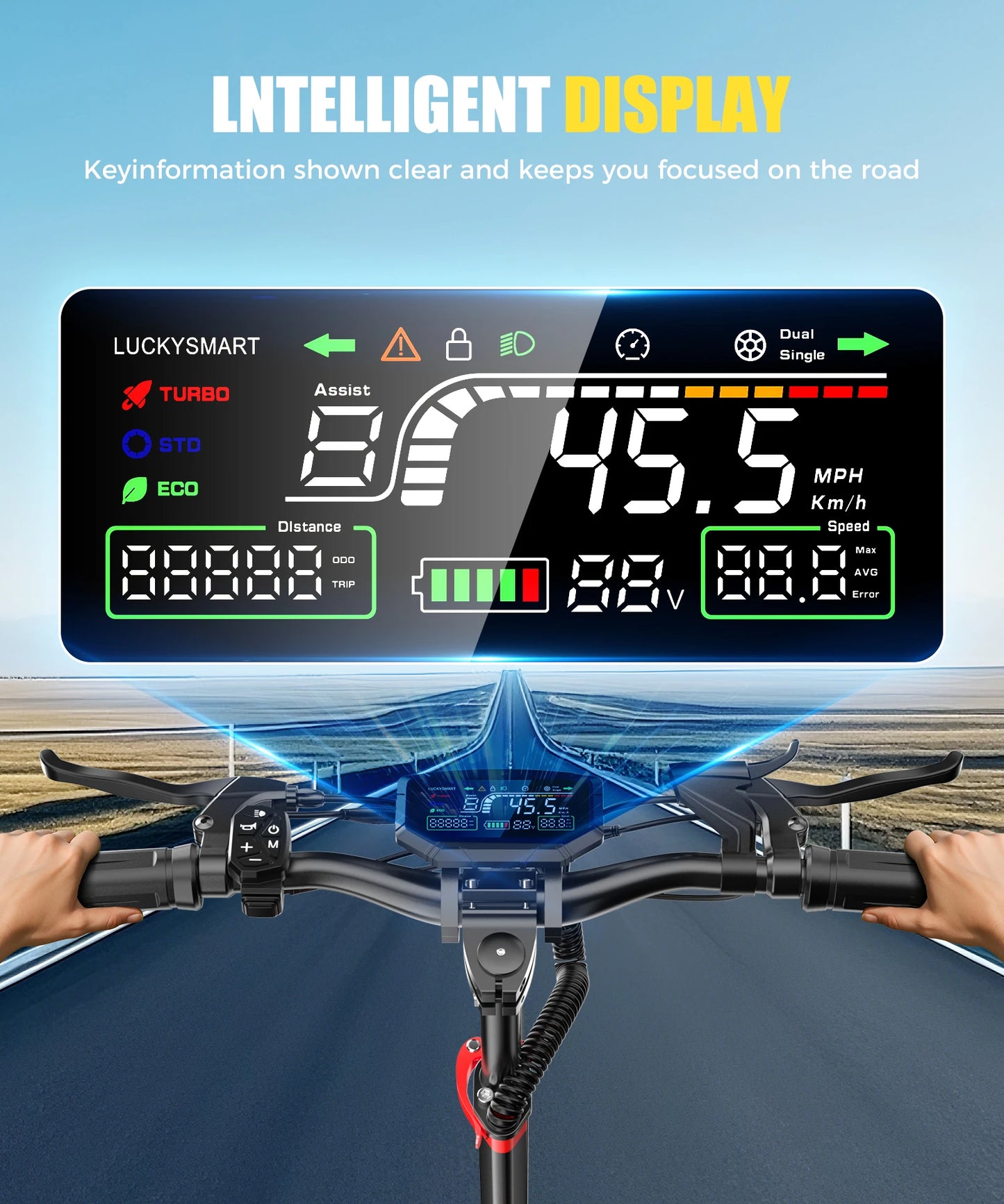 NEW 1600W Adult Foldable Electric Scooter Dual Brakes Long Endurance 11inch Off-Road Tires High Performance Commute E-Scooter