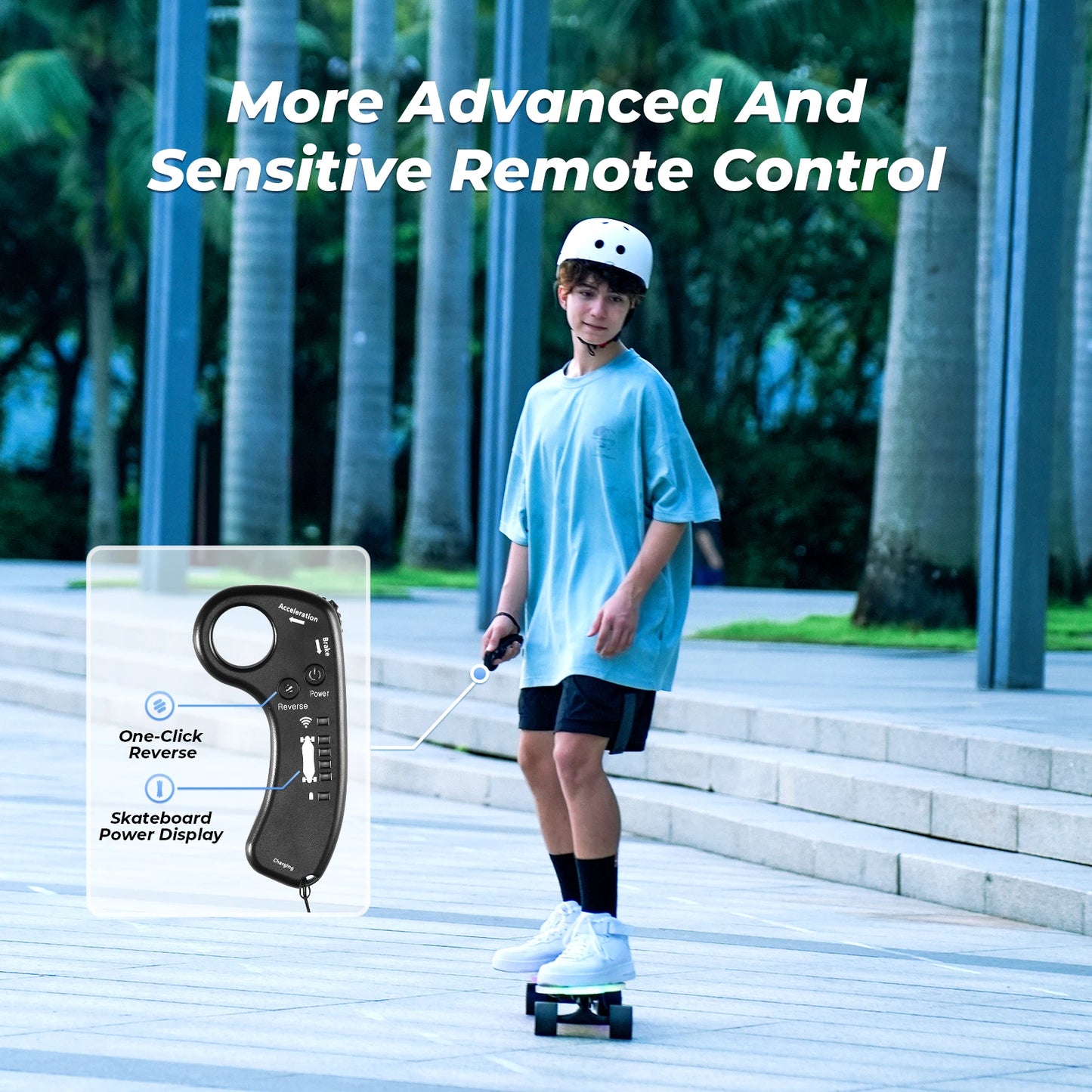 Isinwheel V6 Pro Electric Skateboard 25.3V 4.5Ah Battery 500W Motor 74*51MM Four wheels E-skateboard E-scooter