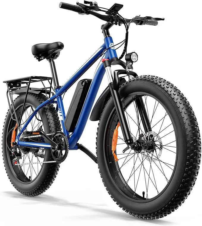 EBike 1000W Peak Power 48V15AH Battery Electric Bikes Double Shock Absorber 26-inch All-terrain Fat Tire Aldult Electric Bicycle