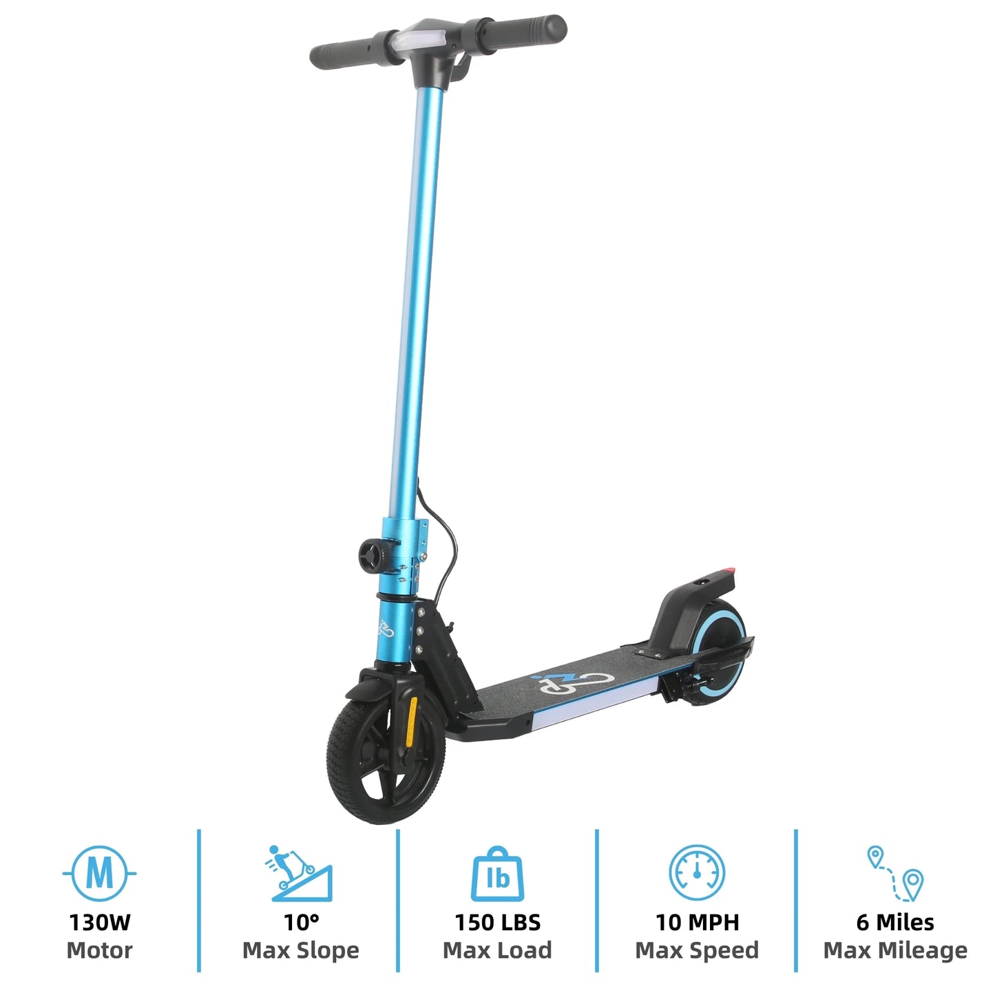 Children's Electric Scooter 130W,11 Mph,6 Mile,EMOKO A43 6.5" Foldable Electric Scooter,21.6V 2AH,2025 New E-Scooter
