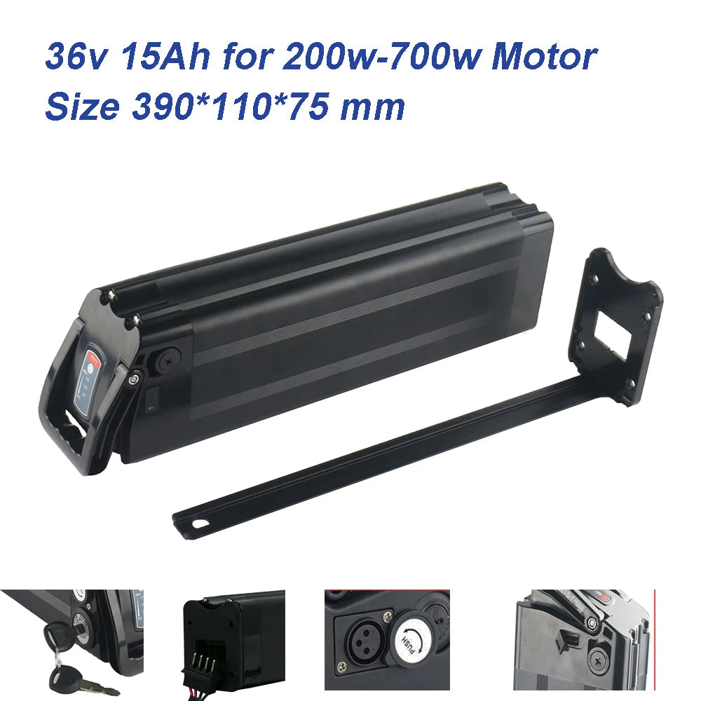 Silver Fish Battery 48v 36v USA in Stock Rechargeable Lithium-ion Battery Pack for 48V 750W Motor