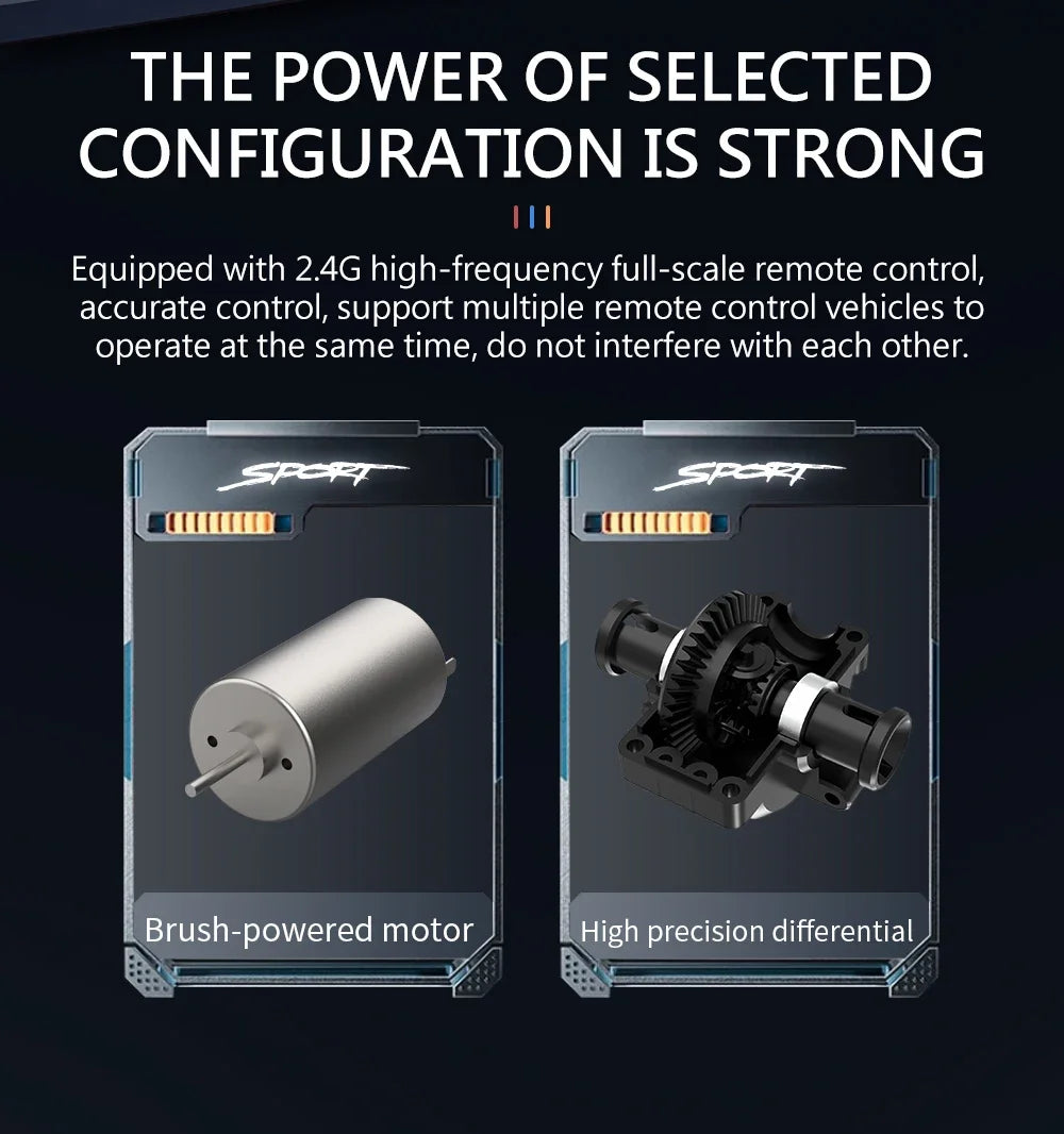 KF15 1/16 RC Car 4WD High Speed Off-road 2.4G Remote Control Cars Drift Racing Truck Electronic Toy For Kids Free Ship