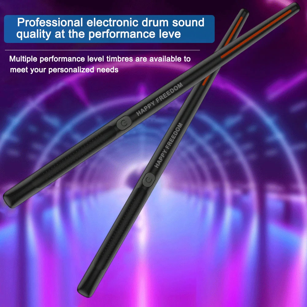 Electronic Virtual Air Drum Drumsticks Pedals Portable Smart Electronic Drum Set Professional for Beginners Children Adults