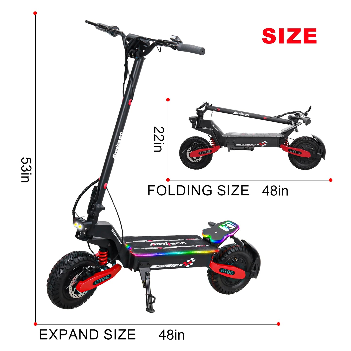 45Miles Long Range 40MPH Top Speed E Scooter