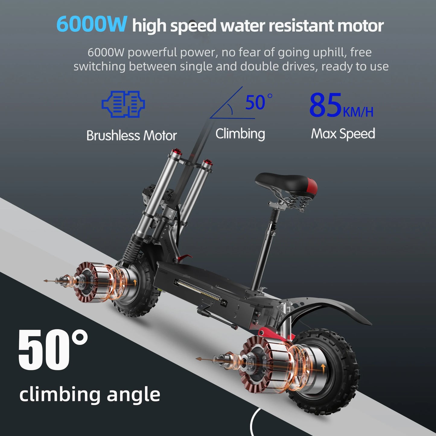 13-30AH Li-Battery Electric Scooter