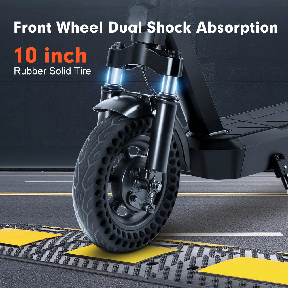 Mankeel Pioneer Electric Scooter 48V 10Ah 16Mph 500W Electric Scooter 10 inch Off-road Tire Folding EScooter for Adults Scooter