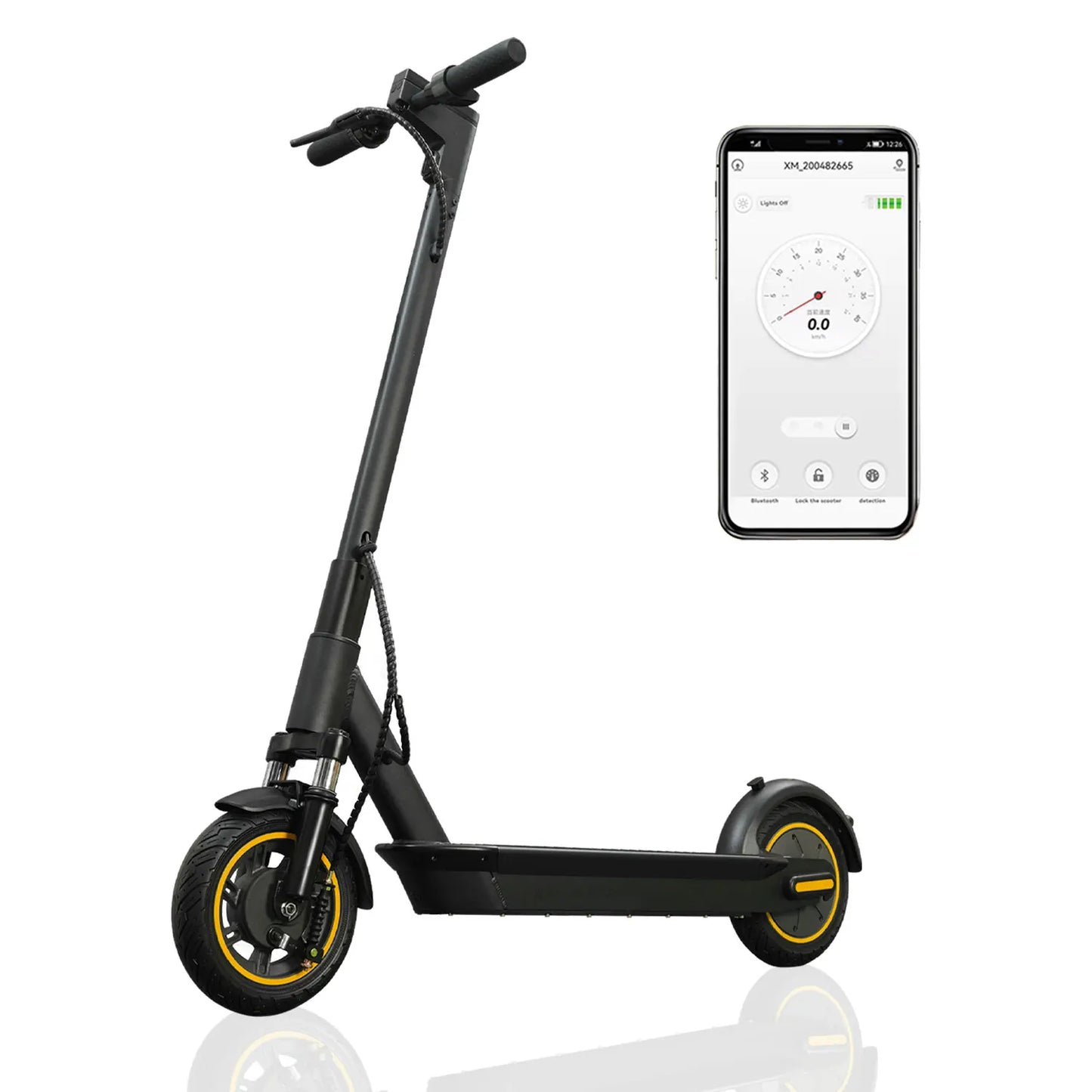 HEZZO G30 Electric Scooter for Adults 500W Motor 36V 15AH Folding Escooter 10 inch Tire City E-scooter APP