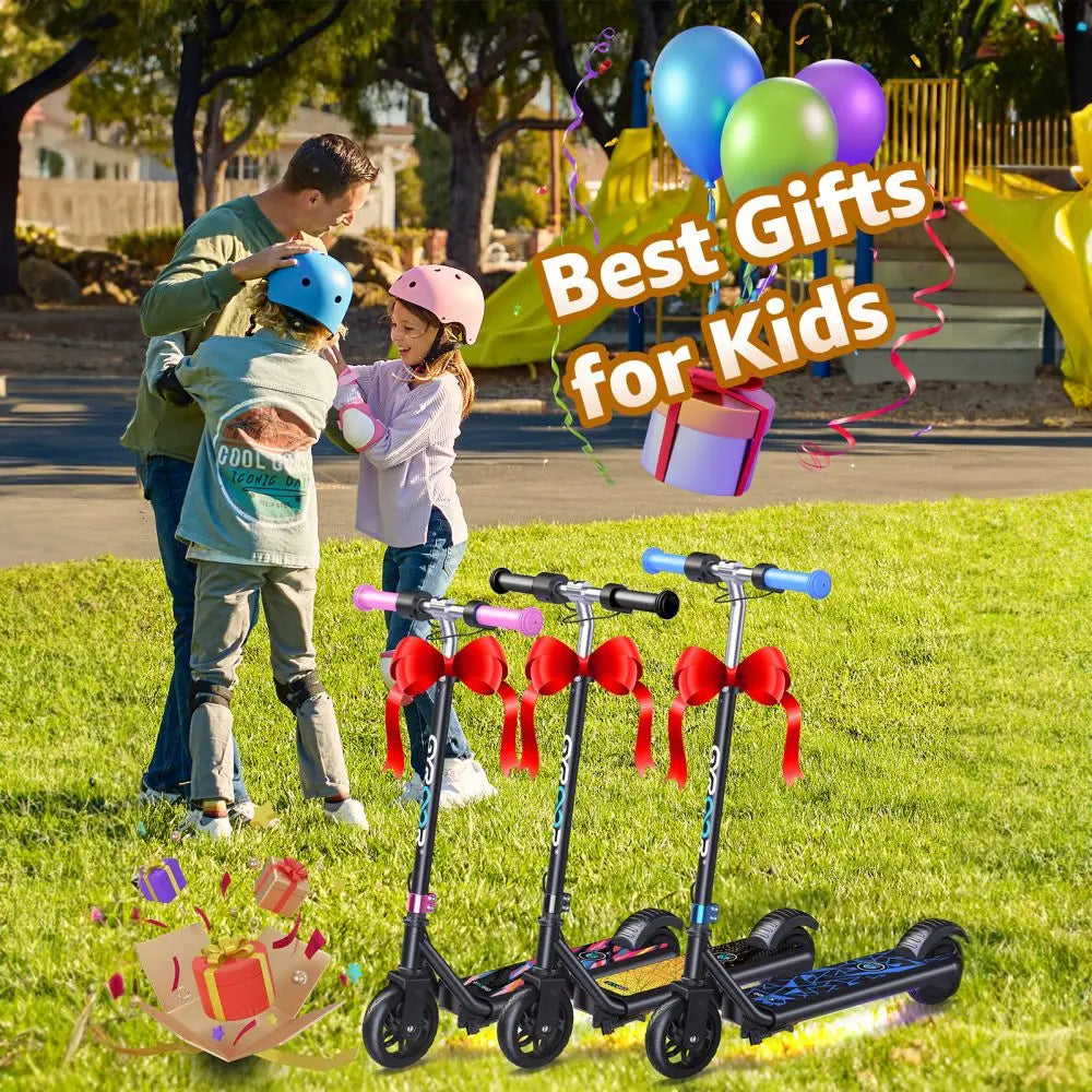 H30 Max Electric Scooter for Kids, LED Dispaly, 150W Powerful Motor, Dual Brake System, Adjustable Height and Speed.