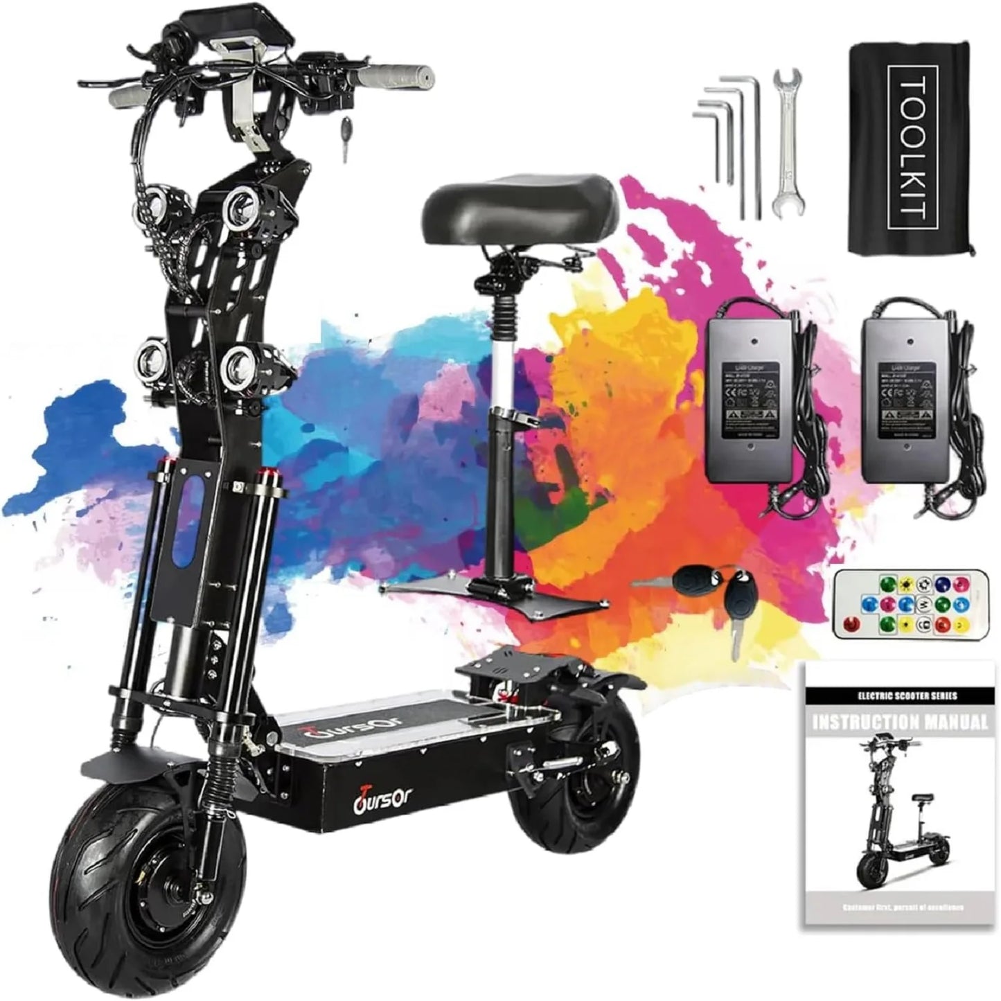 Electric Scooter for Adults with Seat