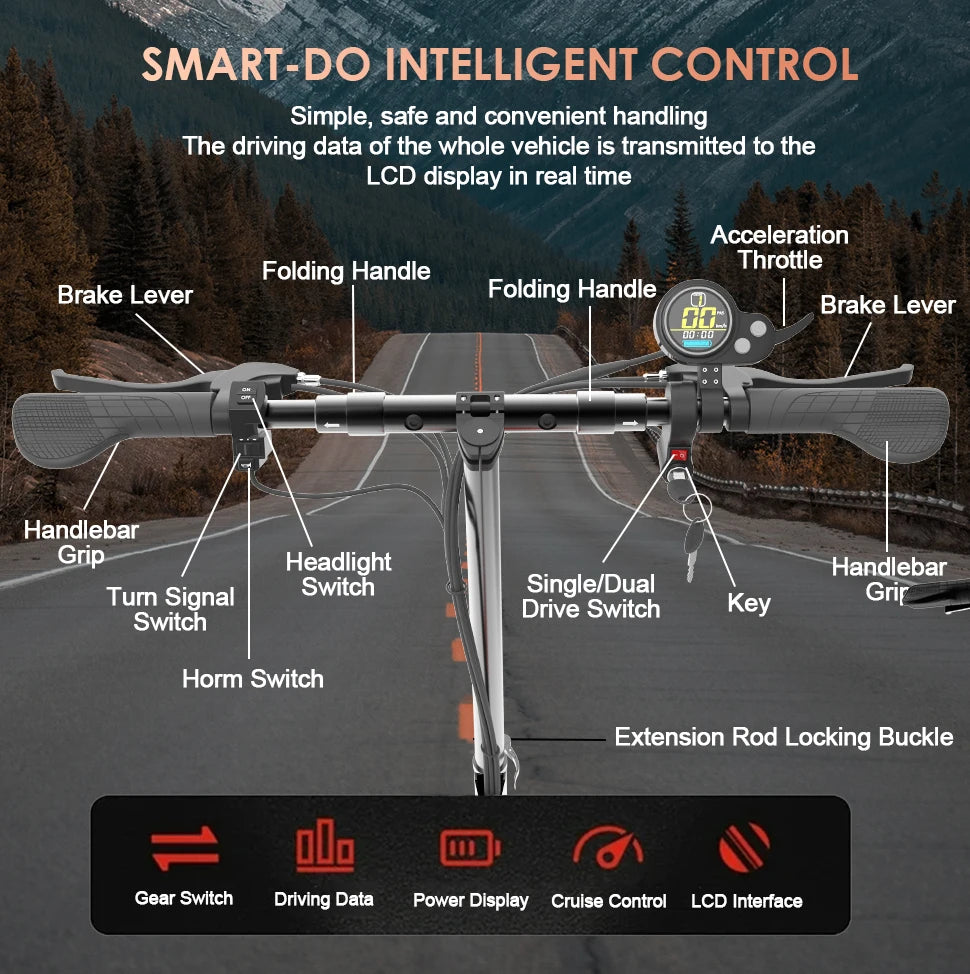 75KM/H Electric kick scooter 60V 48V 1300-3200W 10 inch Fat Tire Foldable Waterproof Electric Scooters Adults EU Warehouse