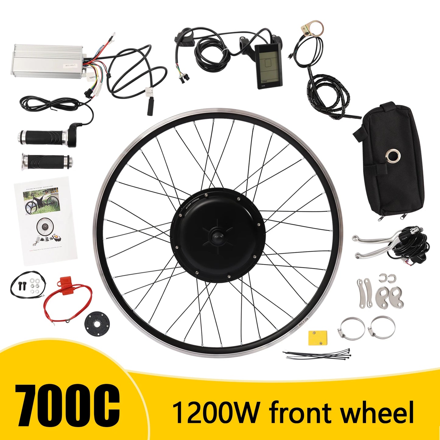 48V 1200W Front Wheel Electric Bicycle Motor Kit