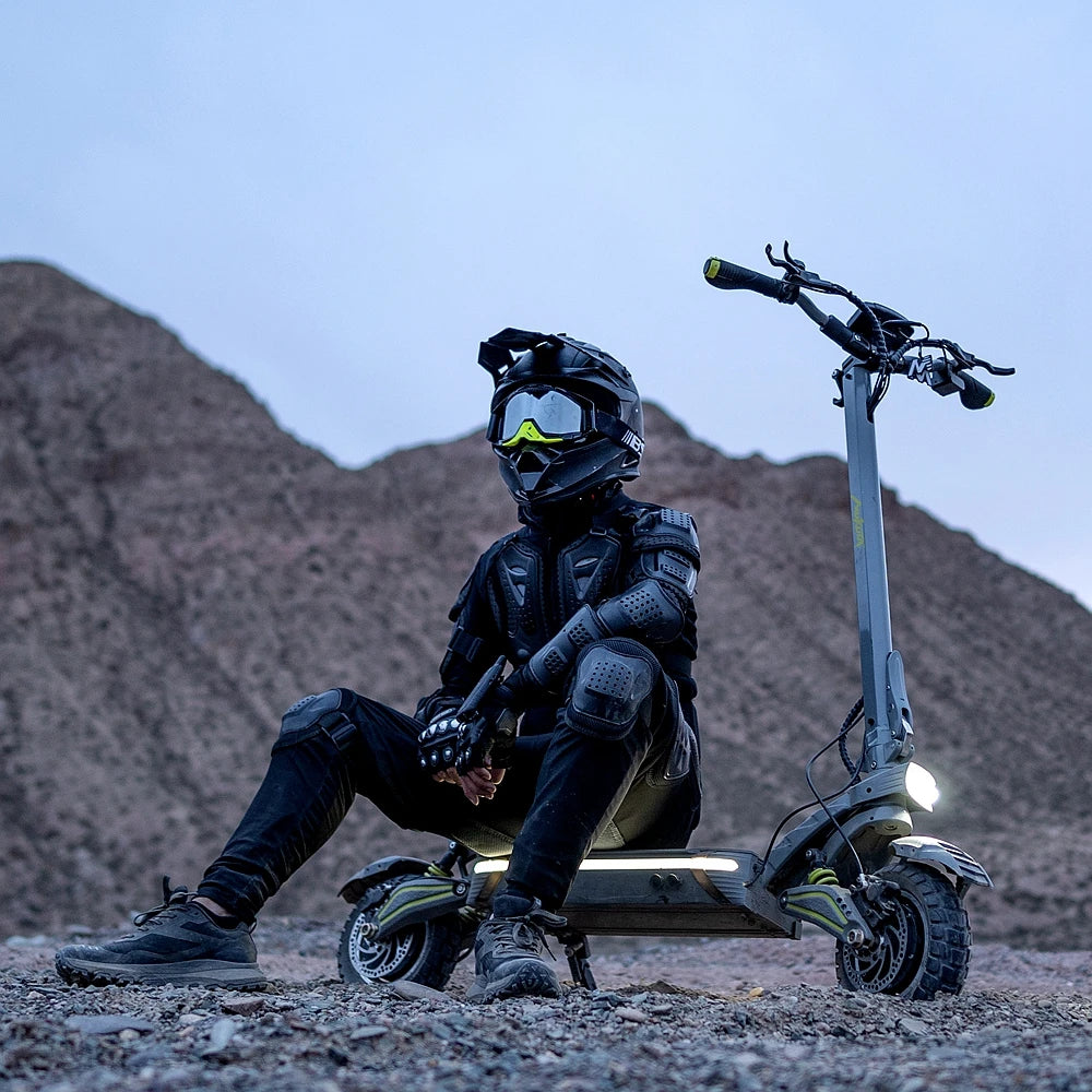 MUKUTA 10 Plus Dual Motor Off-Road Electric Scooter Foldable 10-Inch 60V 1400W*2 VSETT 10+ T10-DDM ZERO 10X DUALTRON All-Terrain