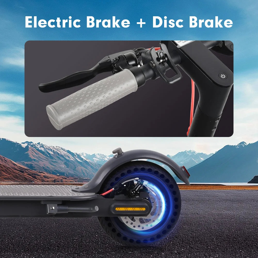 Mankeel 350W Foldable Electric Scooter for Adults E Scooter Dual Brake Max Range 30KM Smart APP 36V 10.4AH Electric Scooter