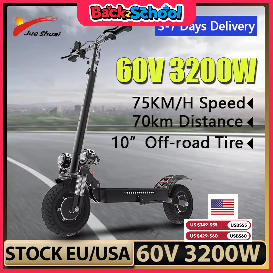 3200w Dual Motors Electric Scooter for Adults