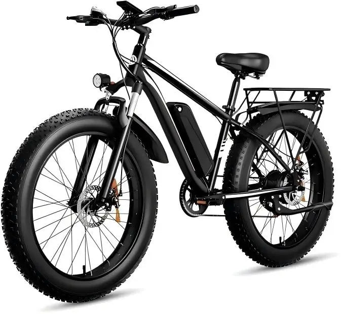 EBike 1000W Peak Power 48V15AH Battery Electric Bikes Double Shock Absorber 26-inch All-terrain Fat Tire Aldult Electric Bicycle