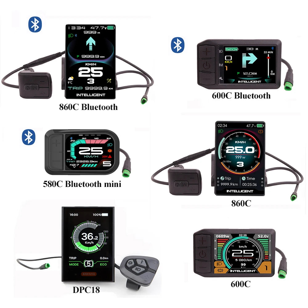BAFANG CAN-protocol 860C 600C 530S DPC18 P860C,Triangle plug,electric bike display for mid M500 M620, motor kits,  Bluetooth