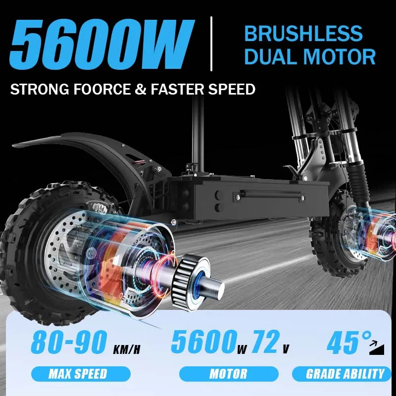 AJOOSOS 2024 X60 X700 X500 Electric Scooter 2400W-5600W Dual Motor Electric Scooters Adults Removable Seat Patinete Eléctricos