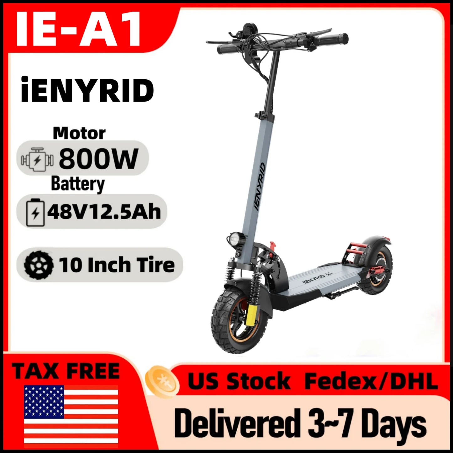 IENYRID iE-A1 Foldable Electric Scooter